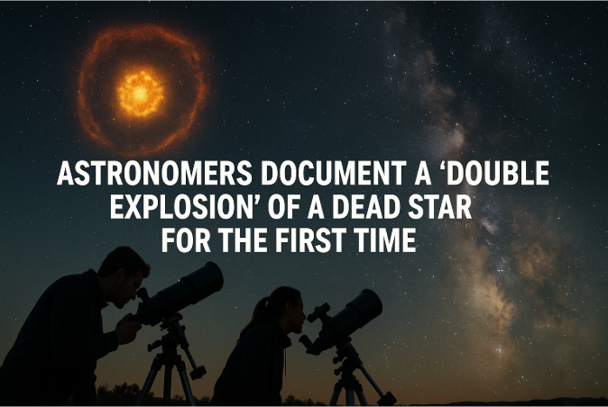 علماء الفلك يوثّقون "انفجارًا مزدوجًا" لنجم ميت لأول مرة